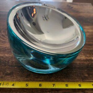 Felli Oblik Elevated Shallow 304 Stainless Steel Pet Food Bowl